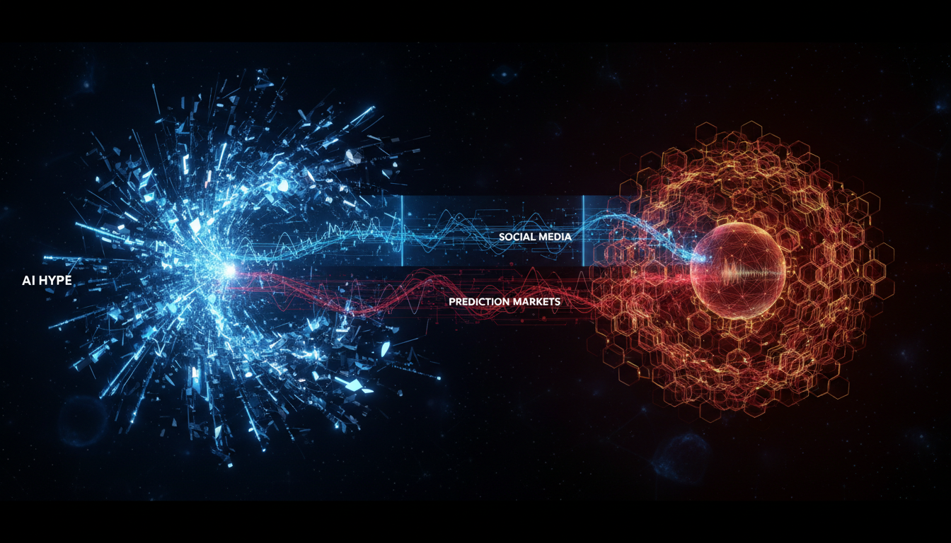 AI Hype vs Reality: What Prediction Markets Reveal That Social Media Won't